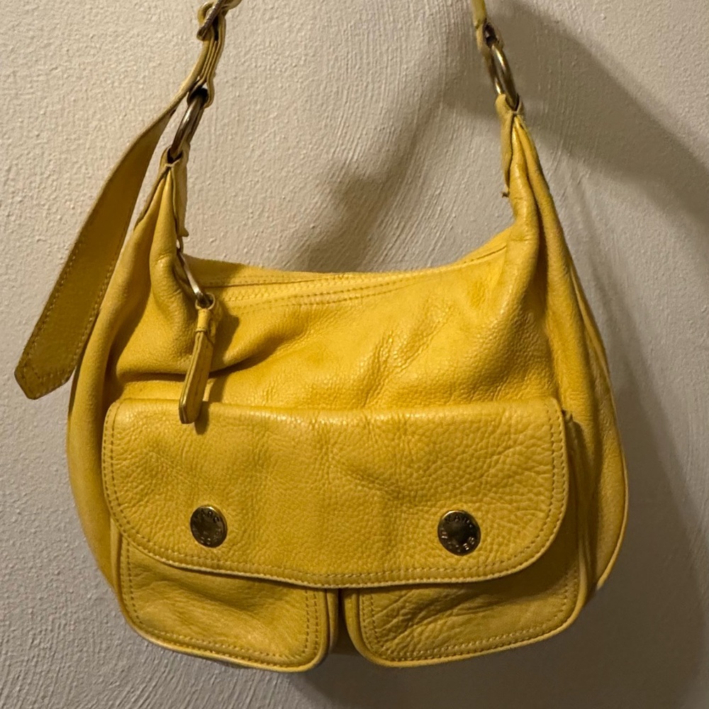 Auth Yellow Vintage MJ bag